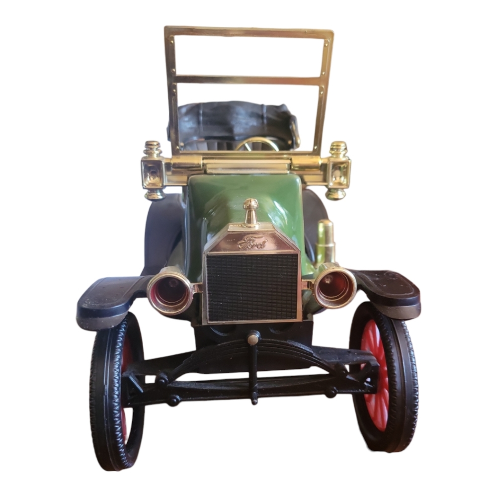 HP 😀 Vtg 74 Jim Beam Distilling Whiskey Decanter 1914 Model T Ford- Roundabout - Picture 6 of 14